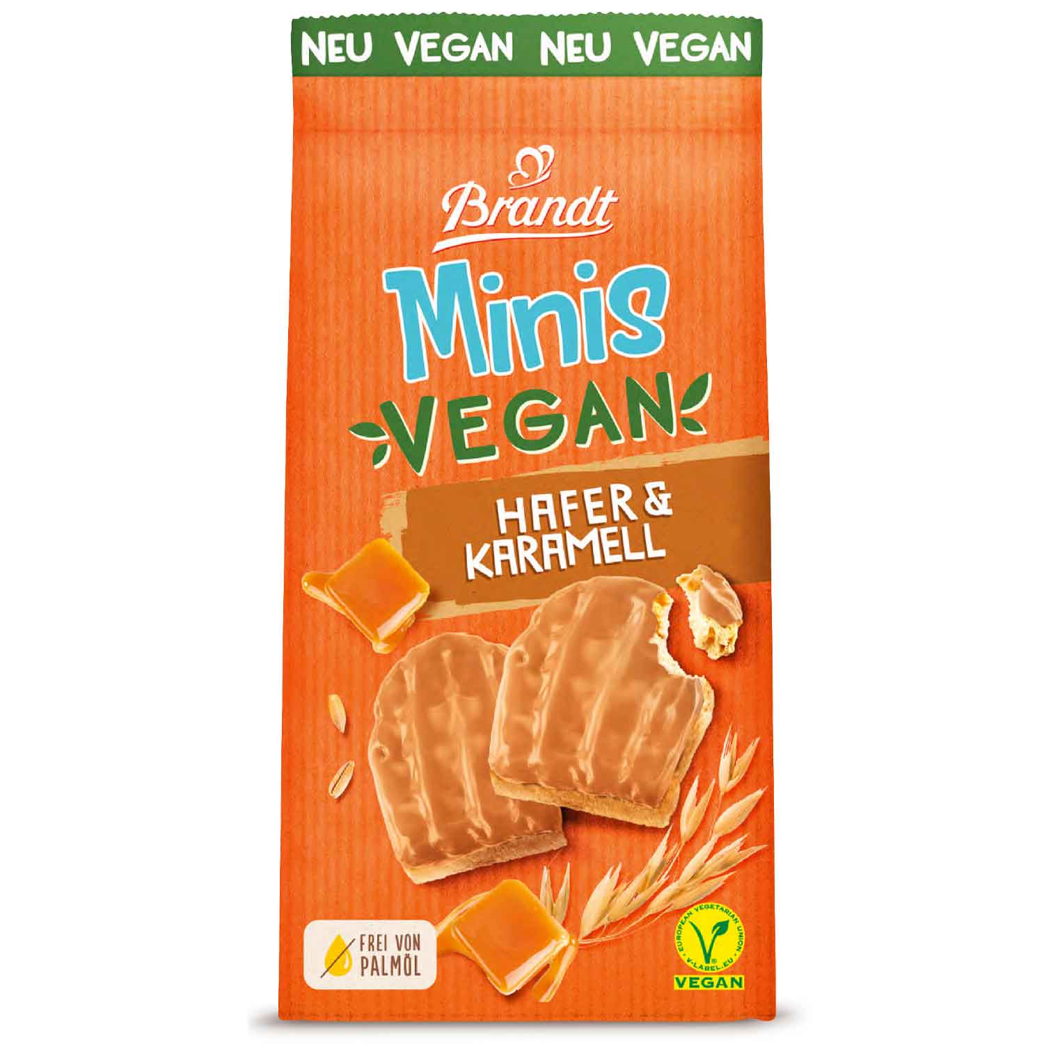 Brandt Minis Vegan Hafer & Karamell 85g