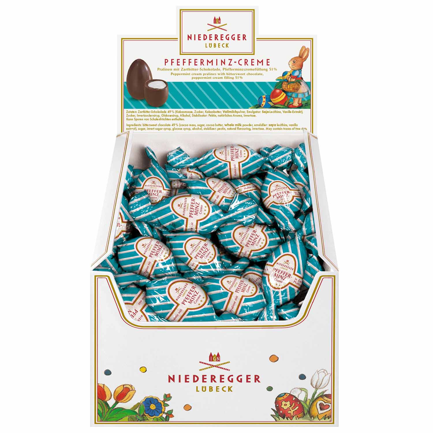 Niederegger Pfefferminz-Creme-Eier 75x17g