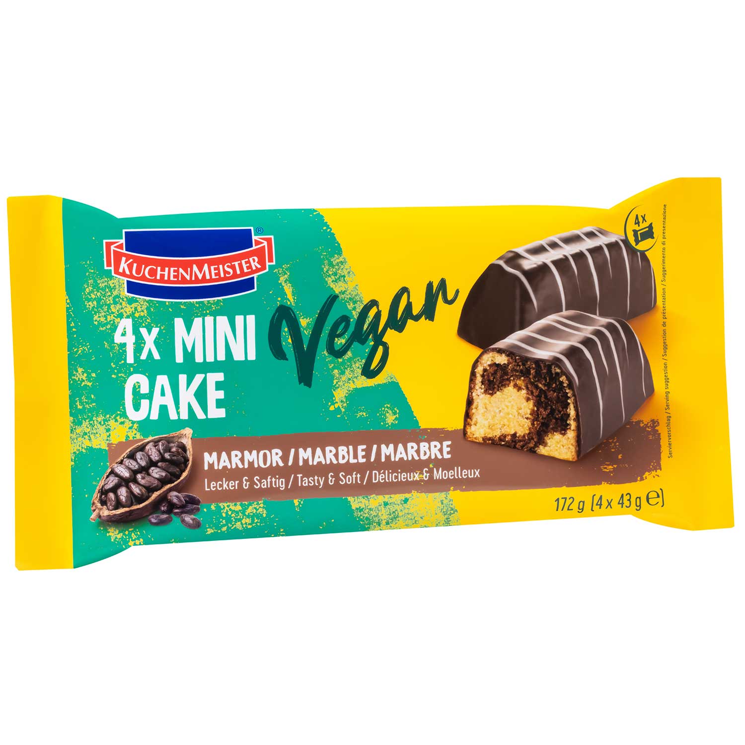 KuchenMeister Mini Cake Marmor Vegan 4x43g