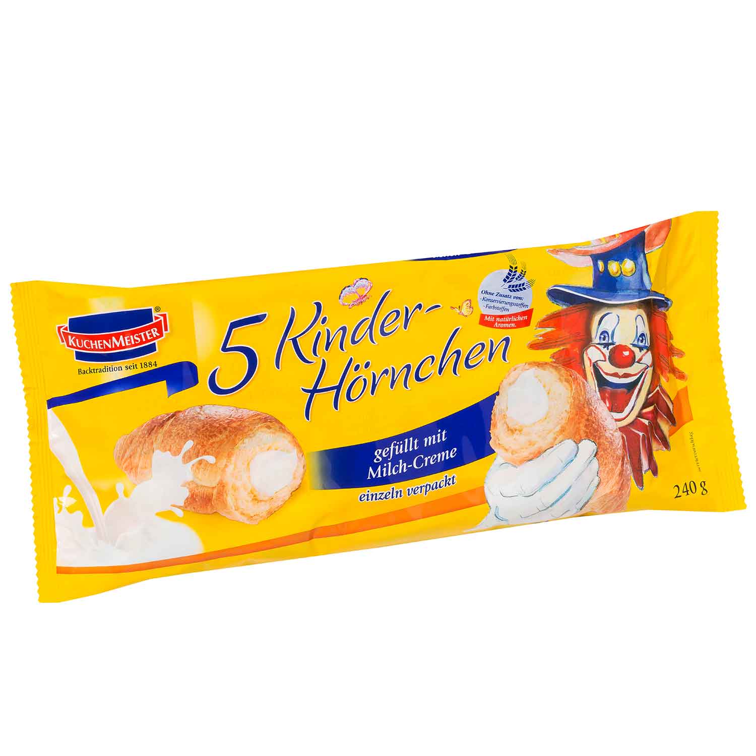 KuchenMeister Kinder-Hörnchen Milch-Creme 5x48g