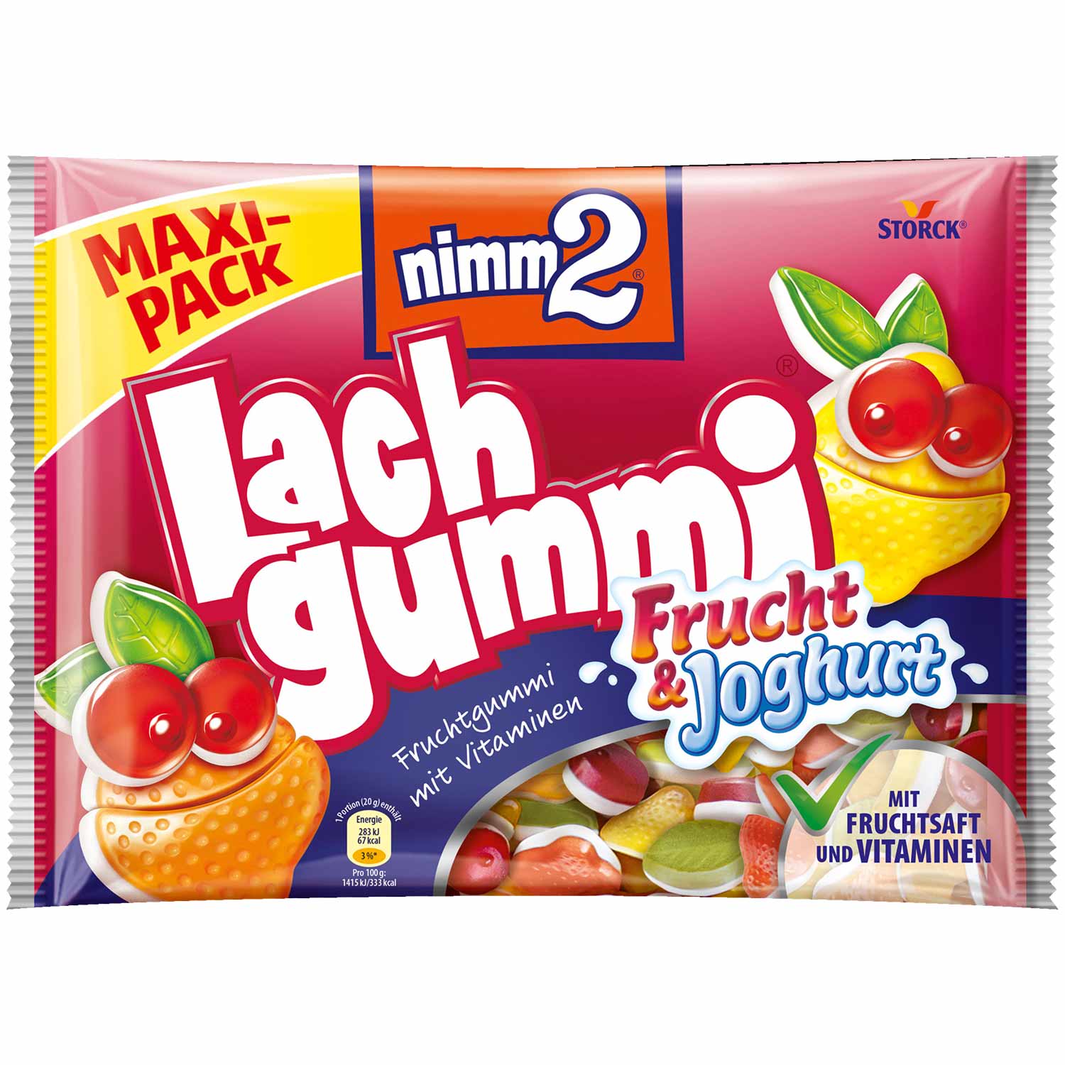 nimm2 Lachgummi Frucht & Joghurt 376g