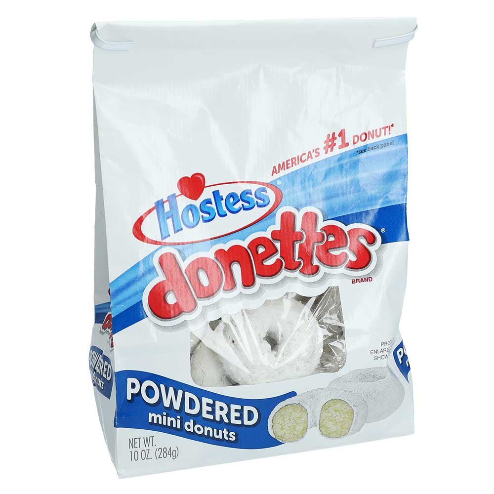 Hostess donettes Mini Donuts Powdered 284g