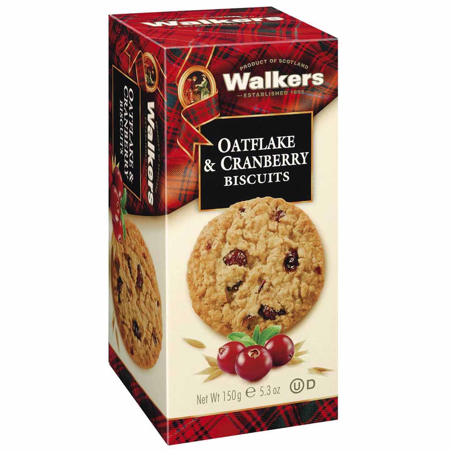 Walkers Oatflake & Cranberry Biscuits 150g