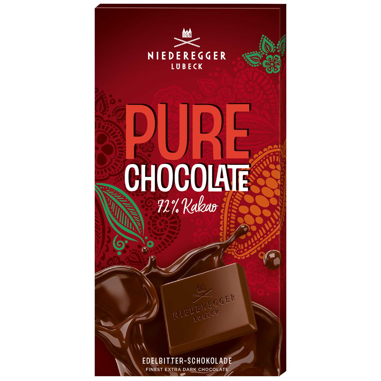 Niederegger Pure Chocolate Tafel Edelbitter 100g