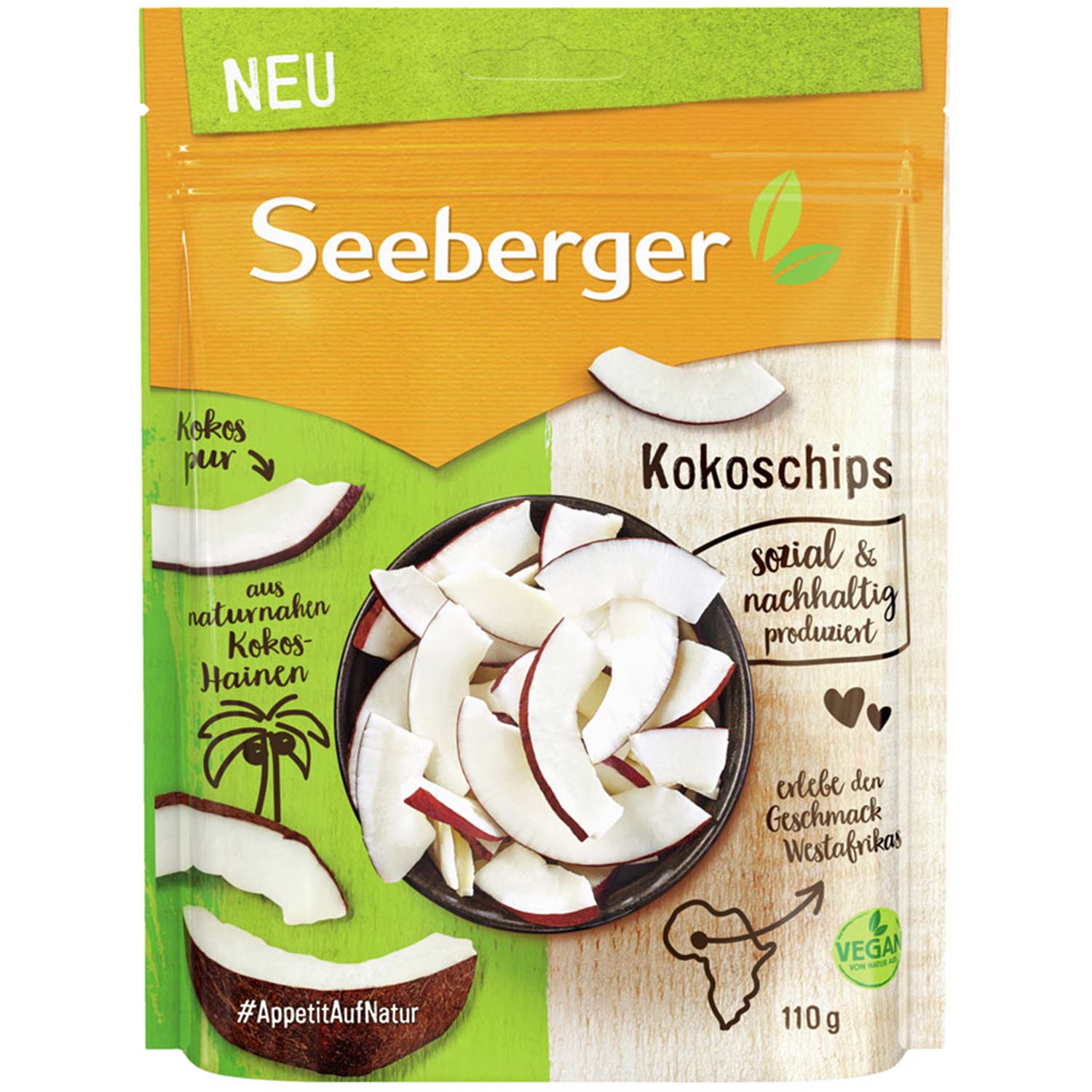 Seeberger Kokoschips 110g
