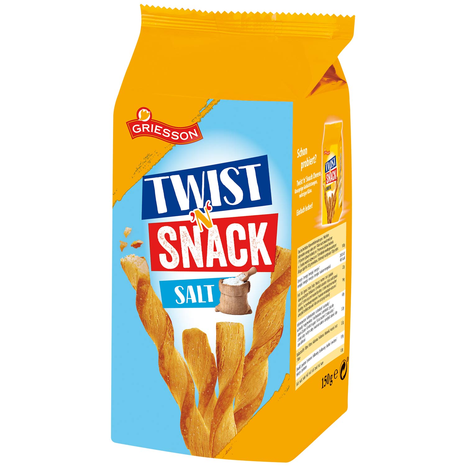 Griesson Twist 'n' Snack Salt 150g