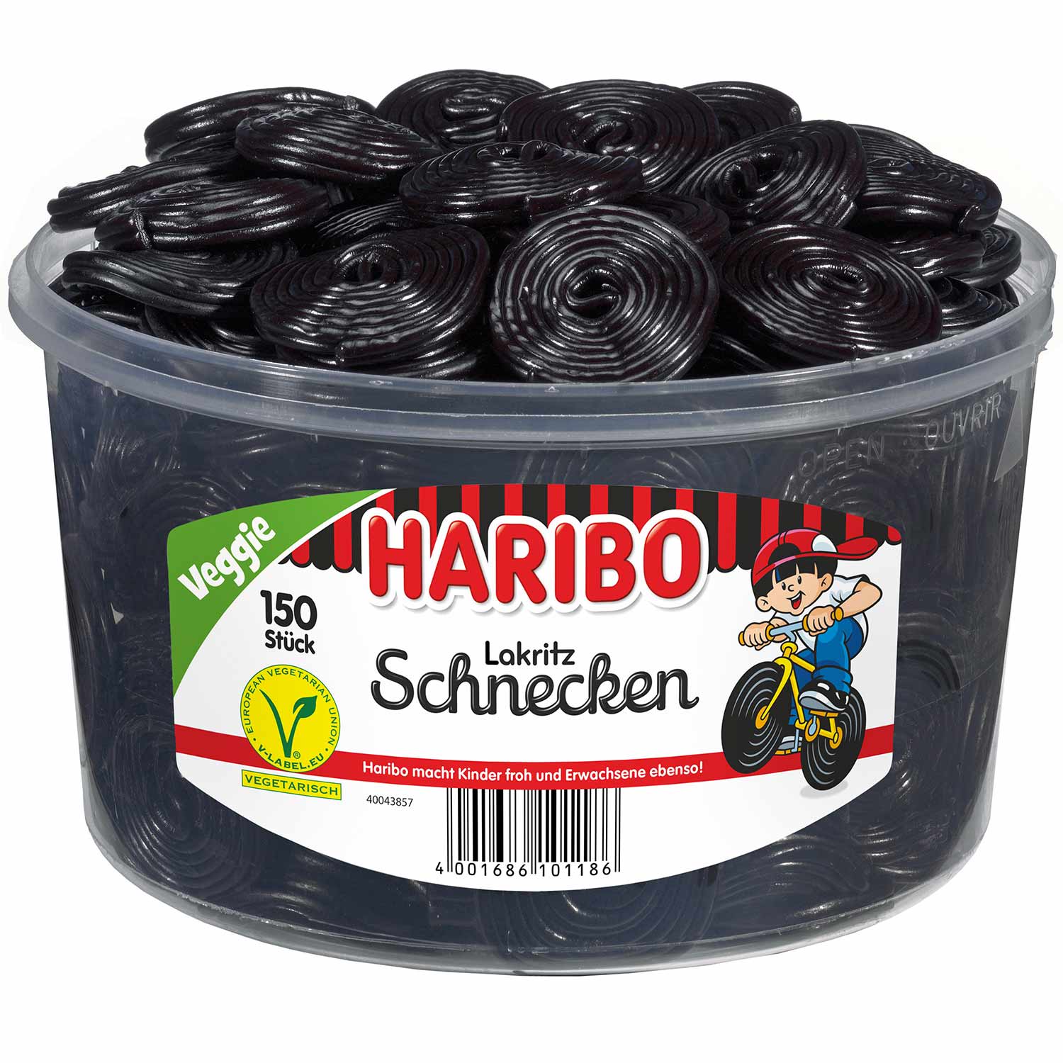 Haribo Lakritz Schnecken veggie 150er