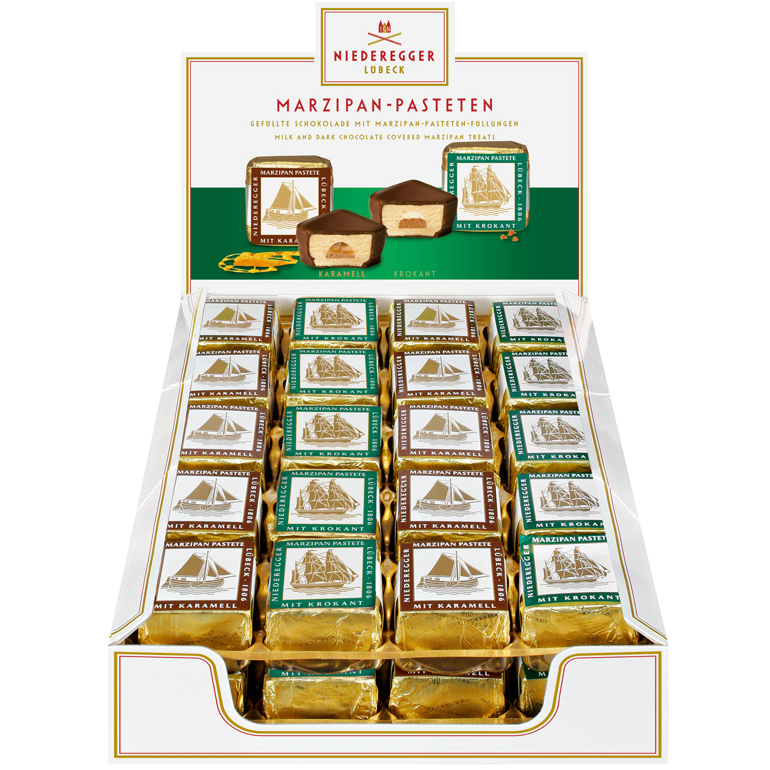 Niederegger Marzipan Pasteten 40x35g