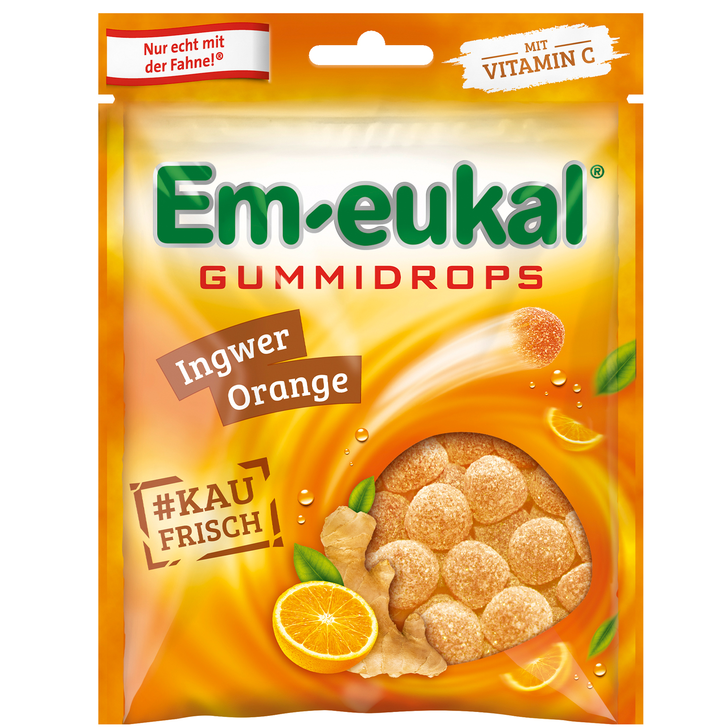 Em-eukal Gummidrops Ingwer-Orange 90g