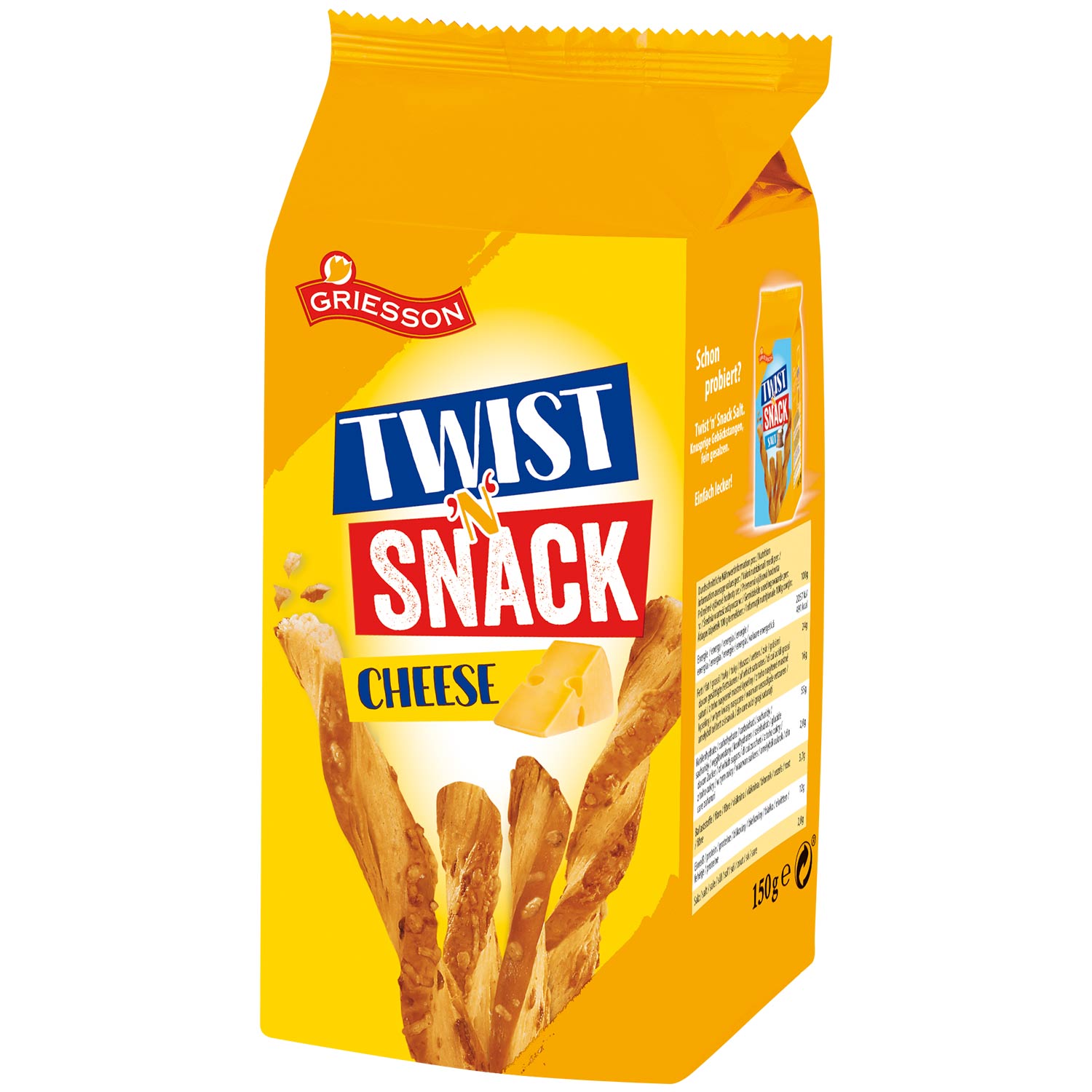 Griesson Twist 'n' Snack Cheese 150g