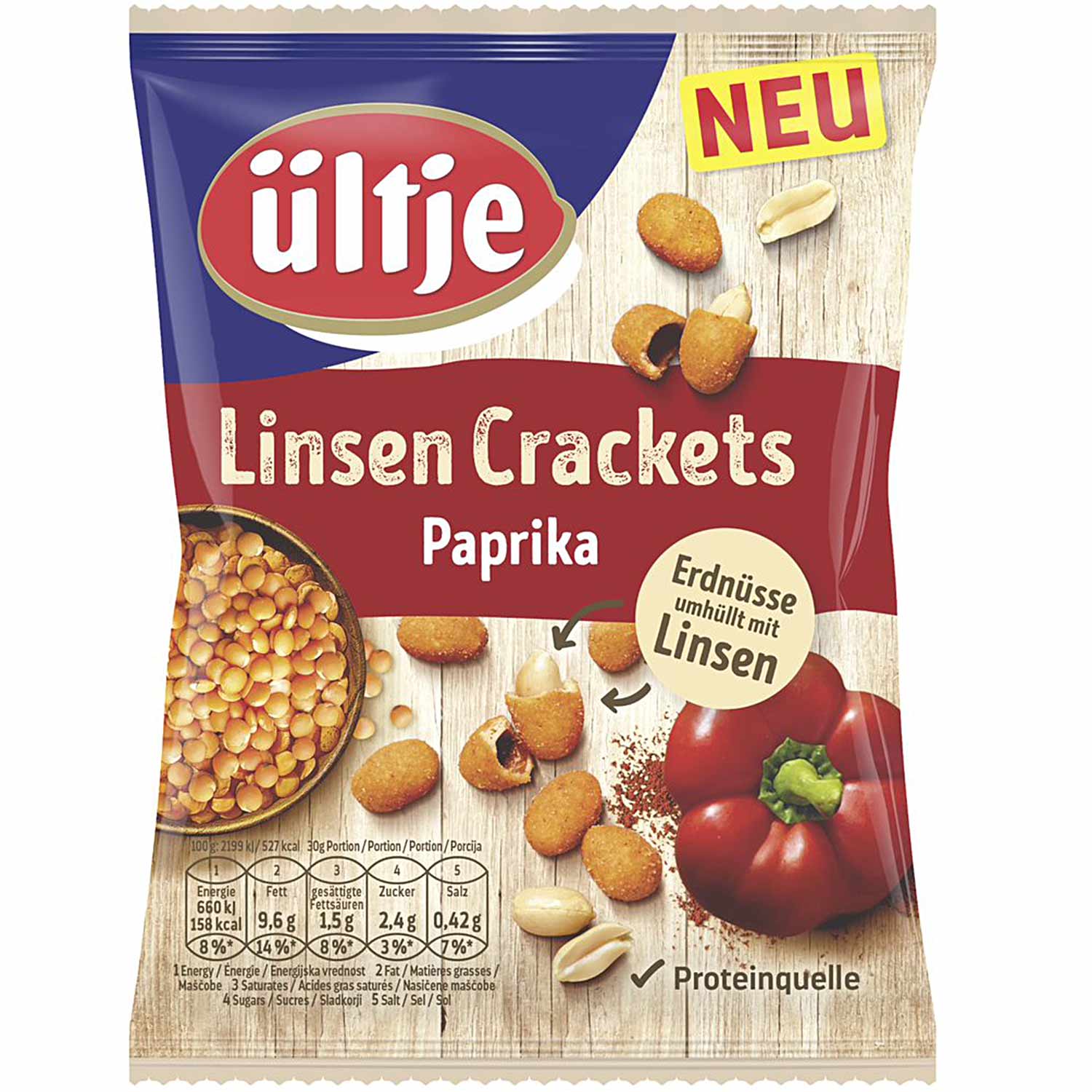 ültje Linsen Crackets Paprika