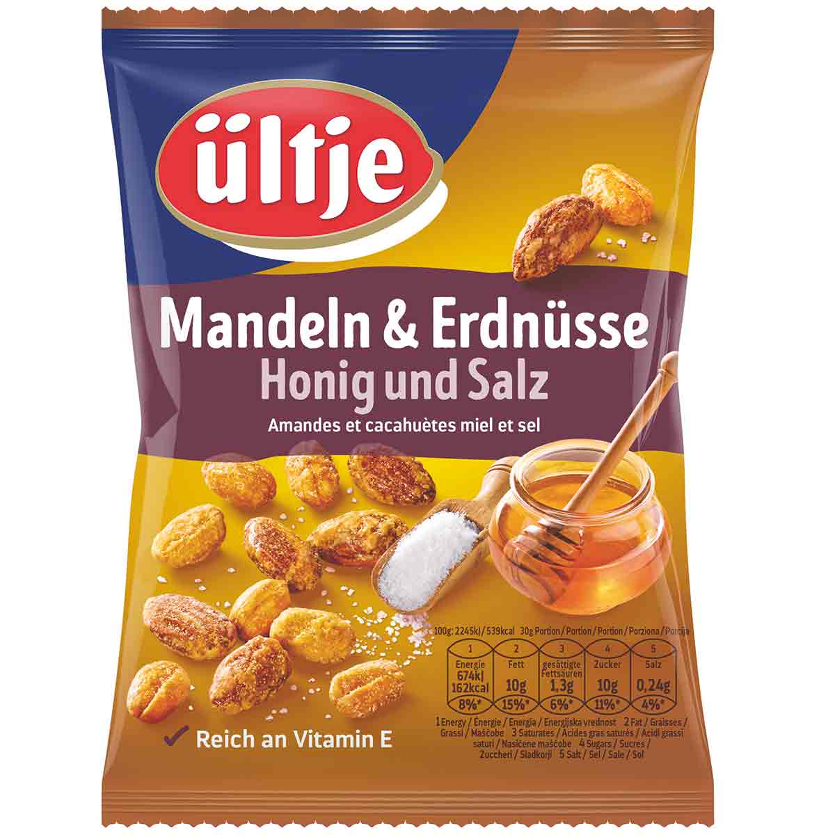 ültje Mandeln & Erdnüsse Honig und Salz 200g