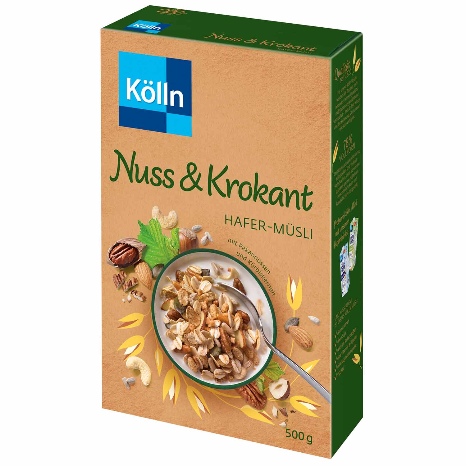 Kölln Hafer-Müsli Nuss & Krokant 500g