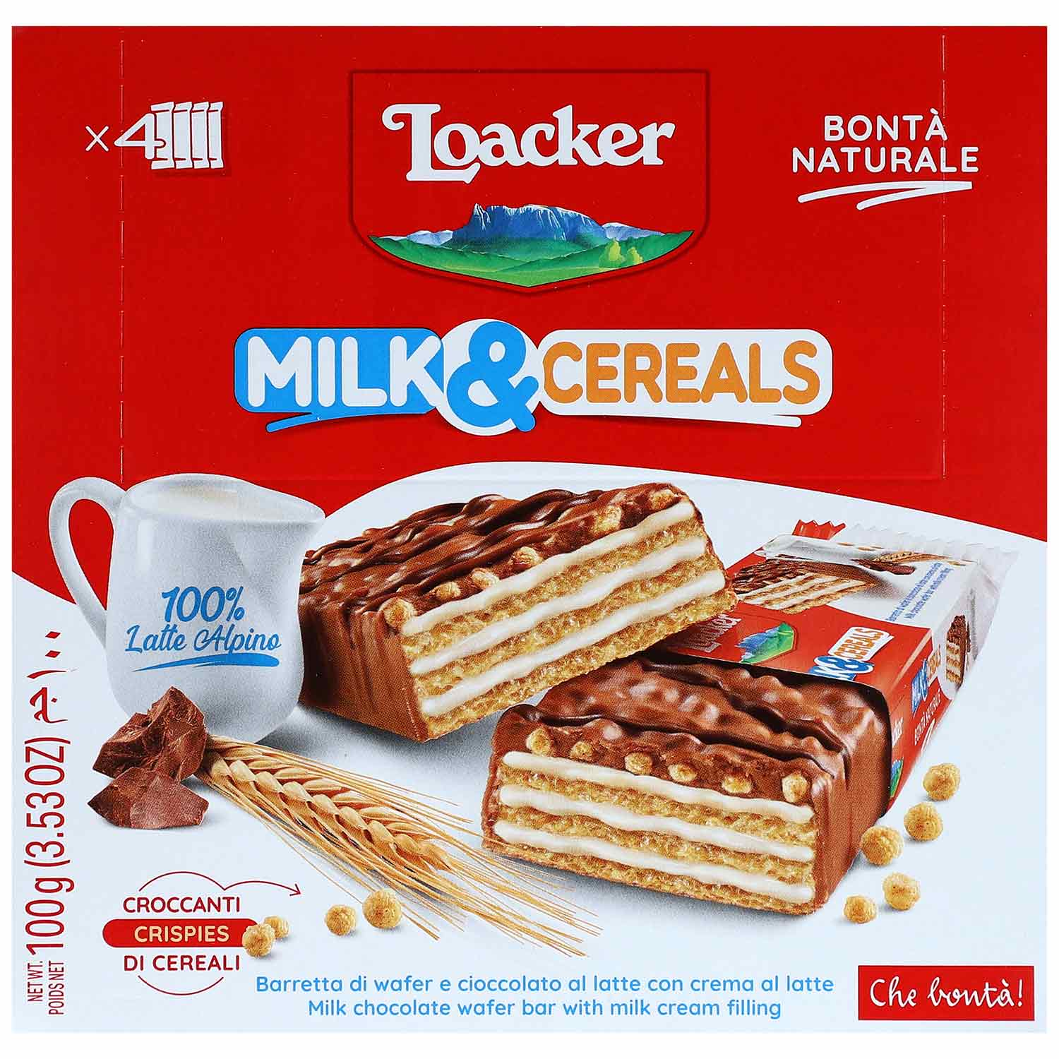 Loacker Milk & Cereals 4x25g