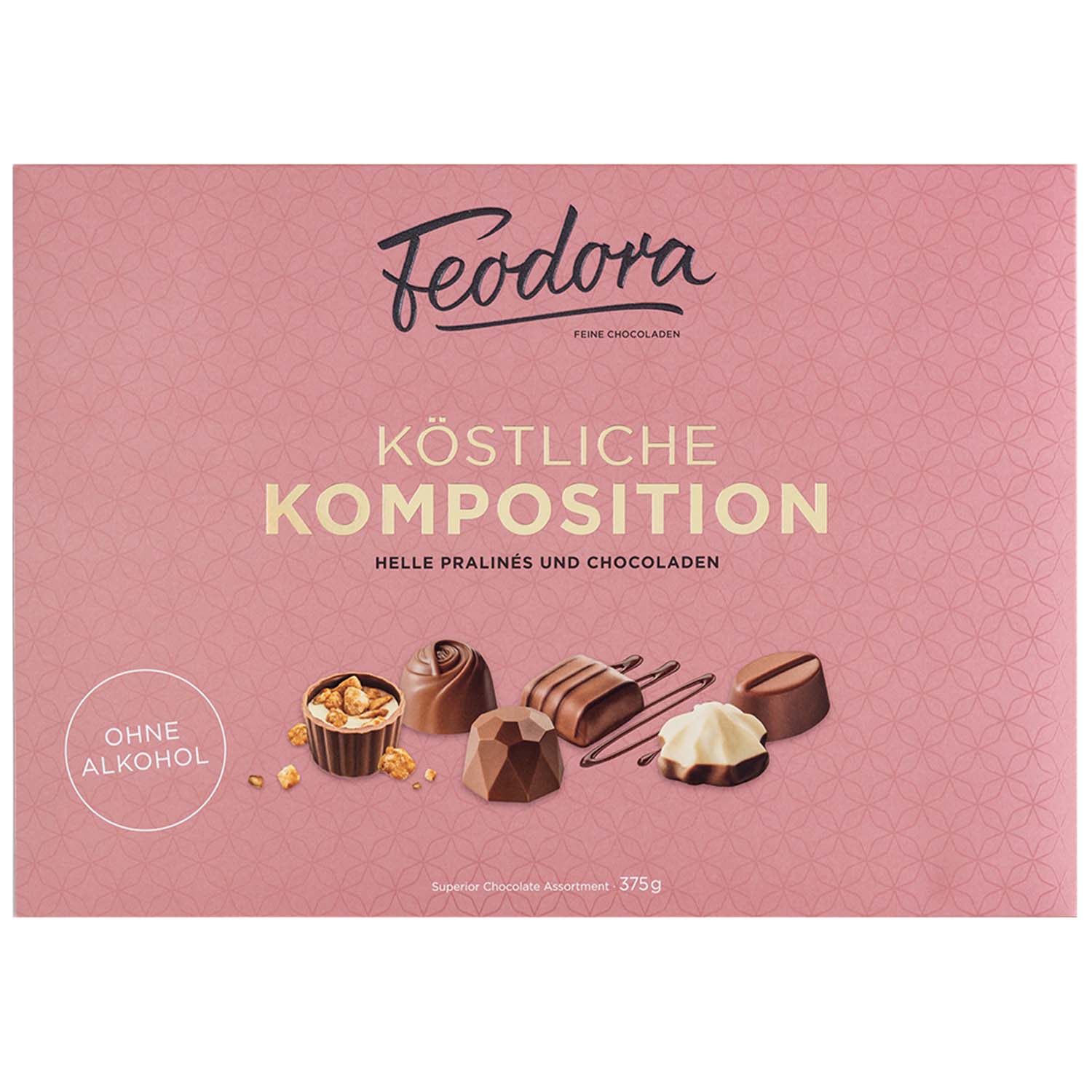 Feodora Köstliche Komposition Helle Pralinés und Chocoladen 375g