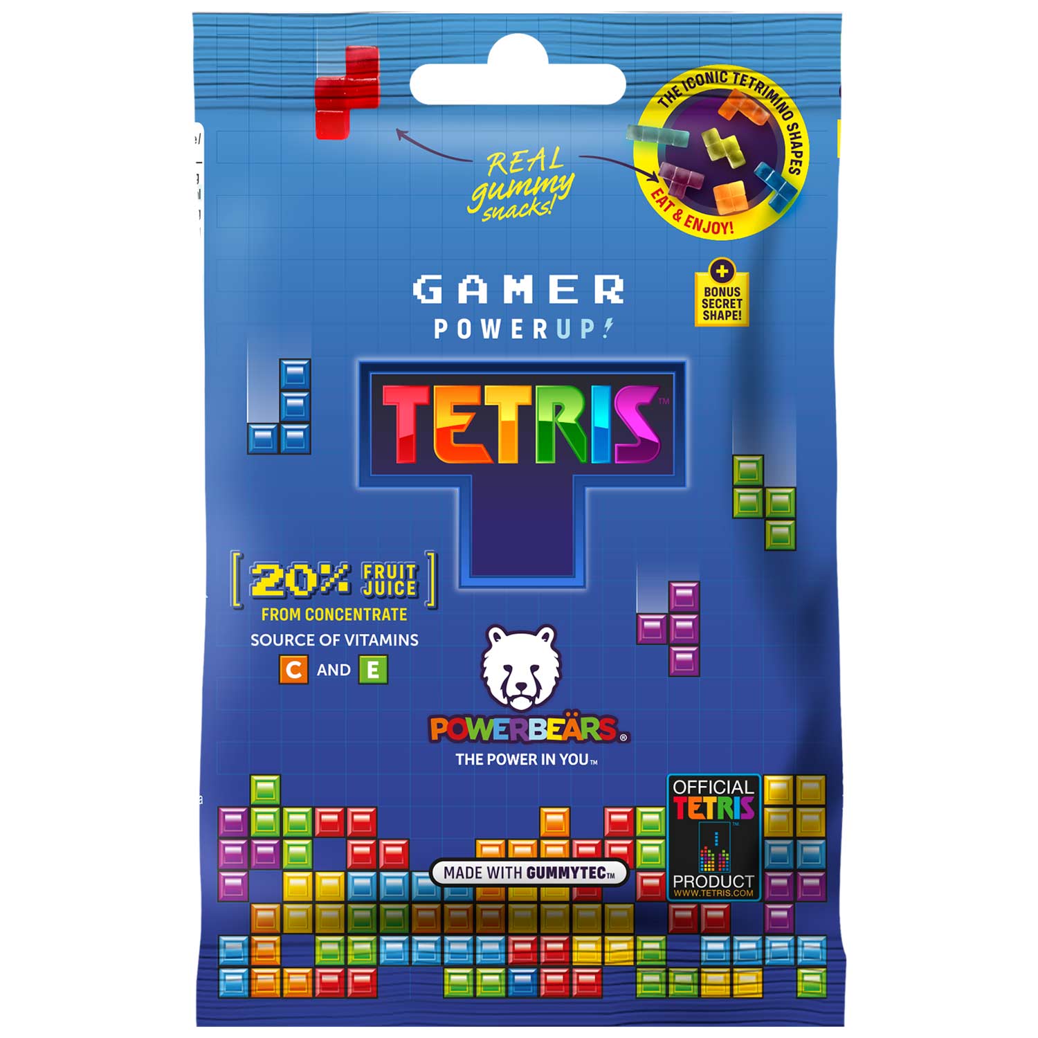 Powerbeärs Gamer PowerUp Tetris 50g