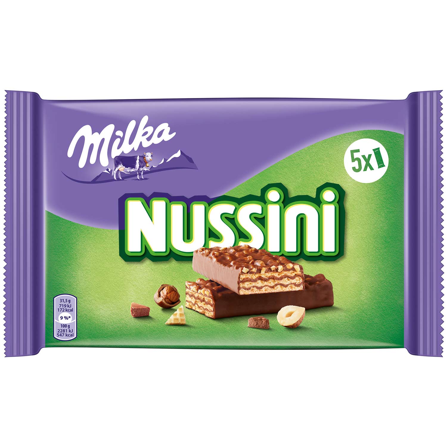Milka Nussini 5x31,5g