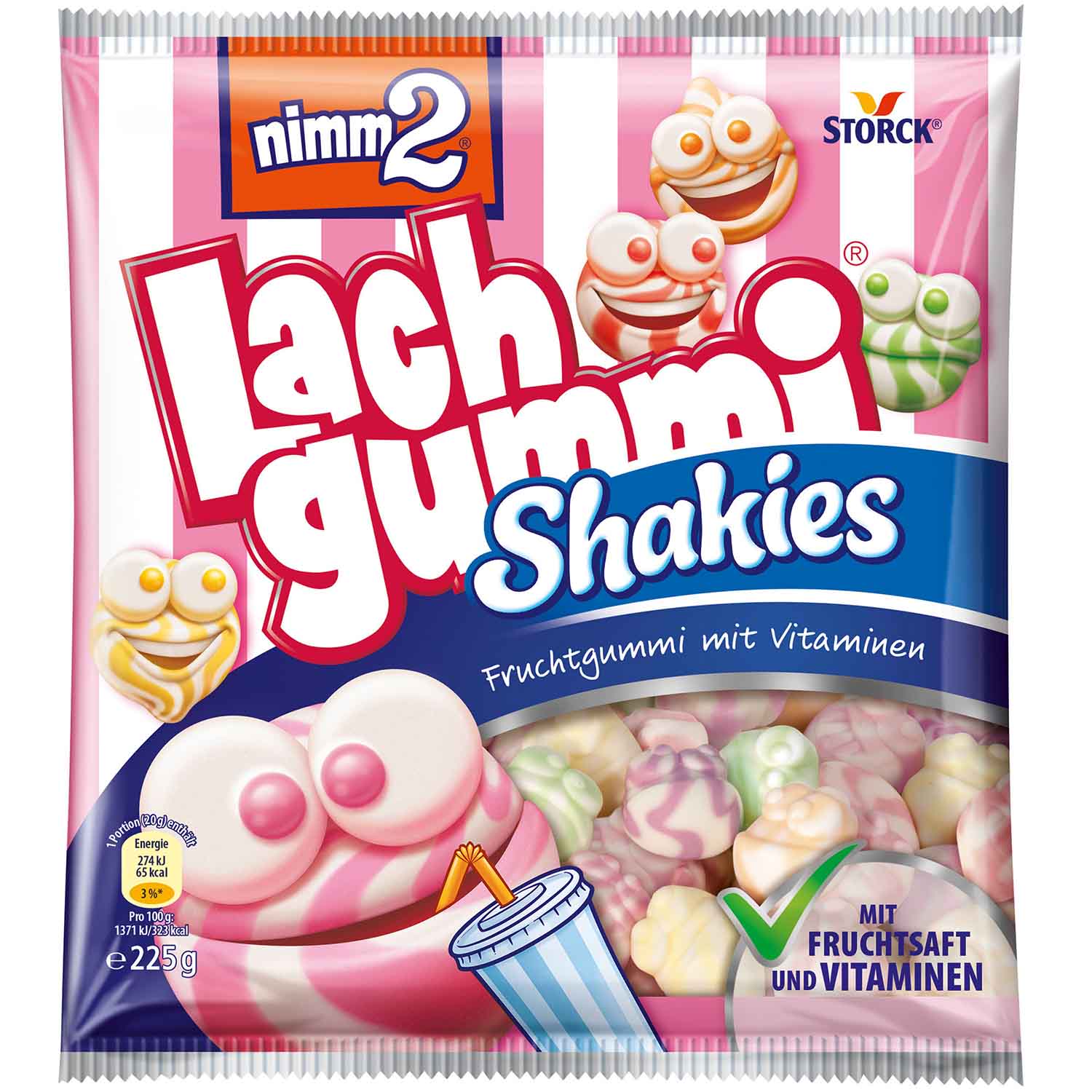 nimm2 Lachgummi Shakies 225g