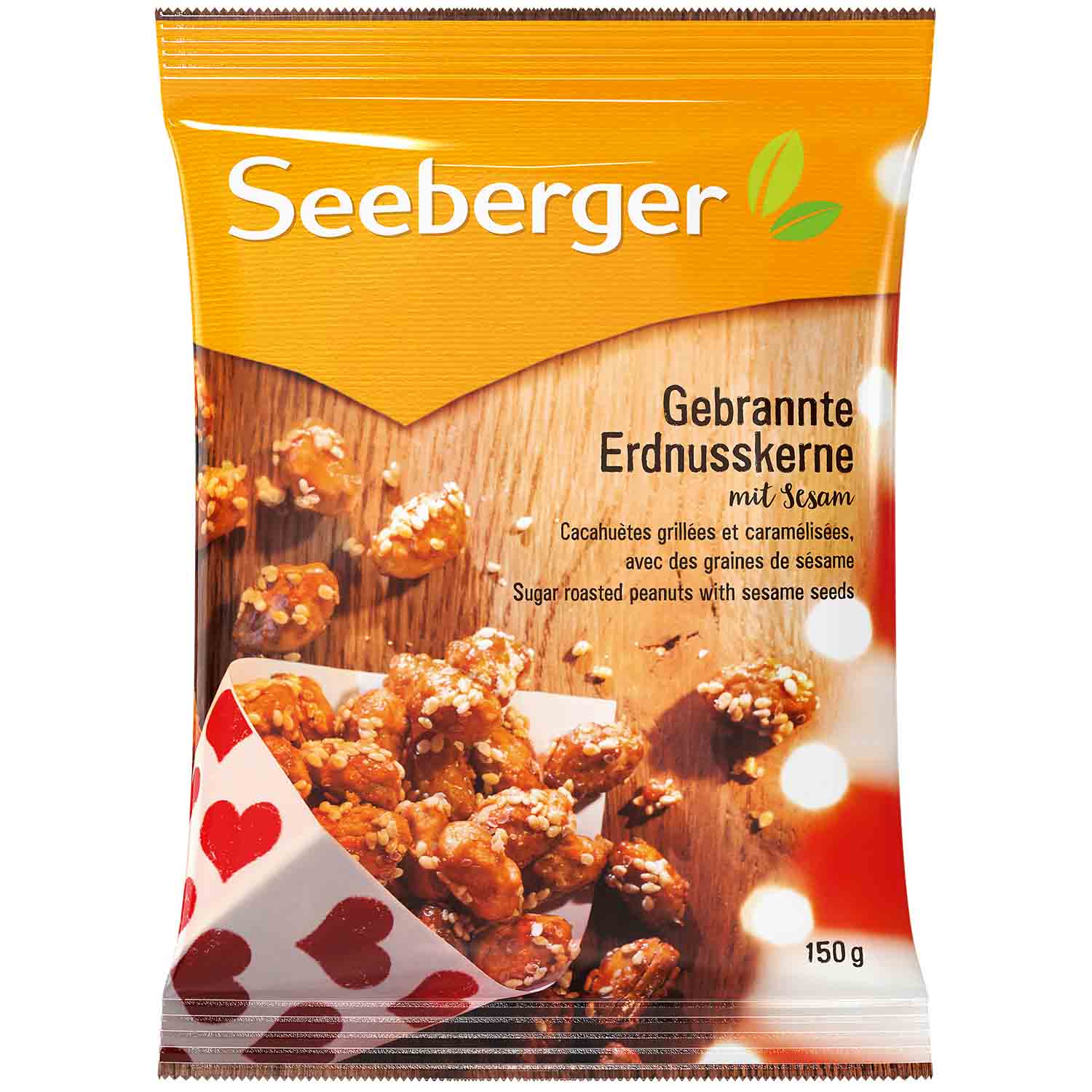 Seeberger Gebrannte Erdnusskerne mit Sesam 150g