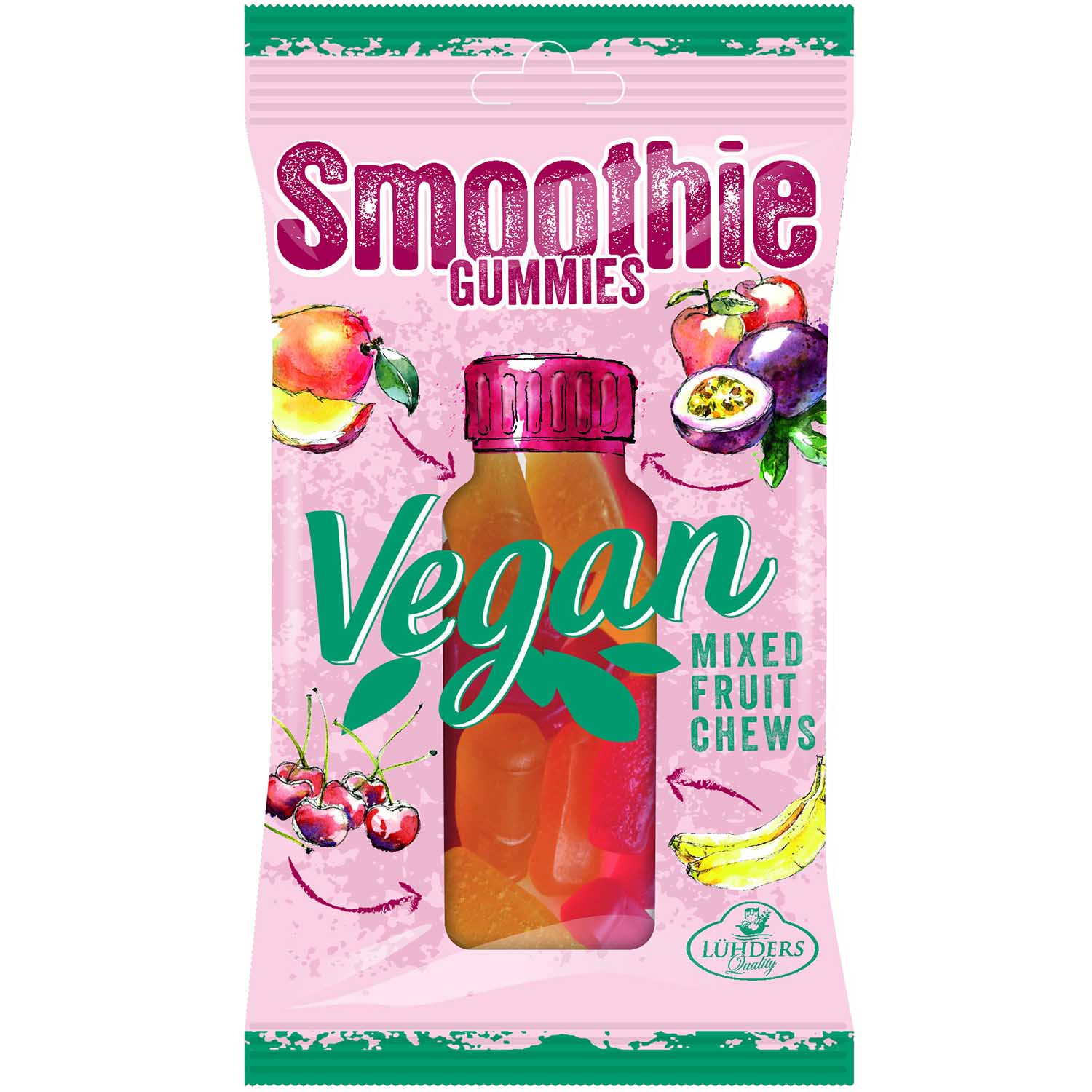 Lühders Vegan Smoothie Gummies Kiba-Exotic 80g