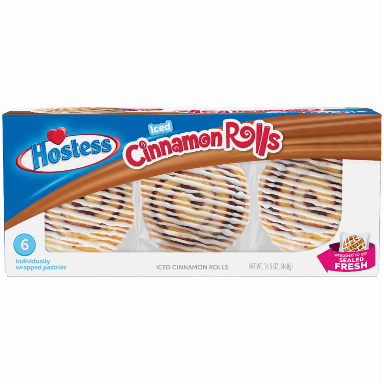 Hostess Iced Cinnamon Rolls 6er