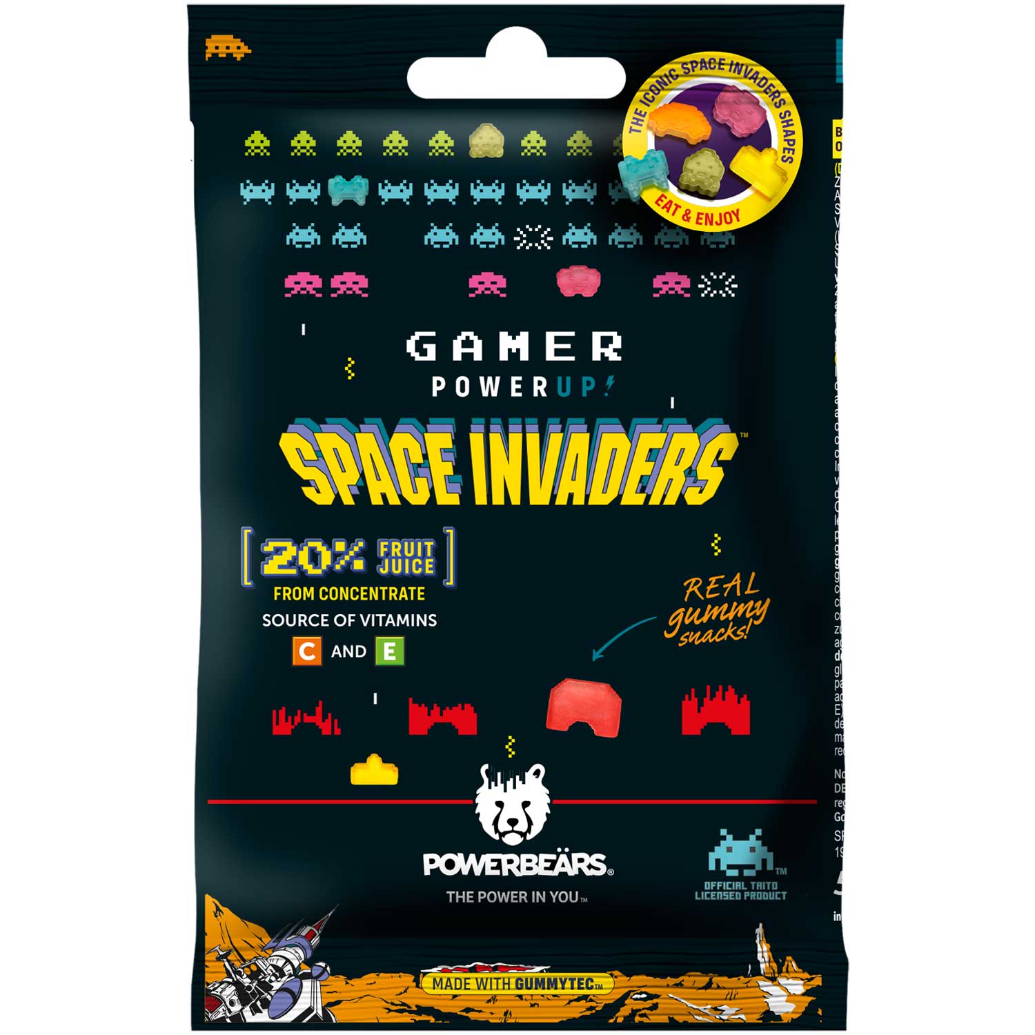 Powerbeärs Gamer PowerUp Space Invaders 50g