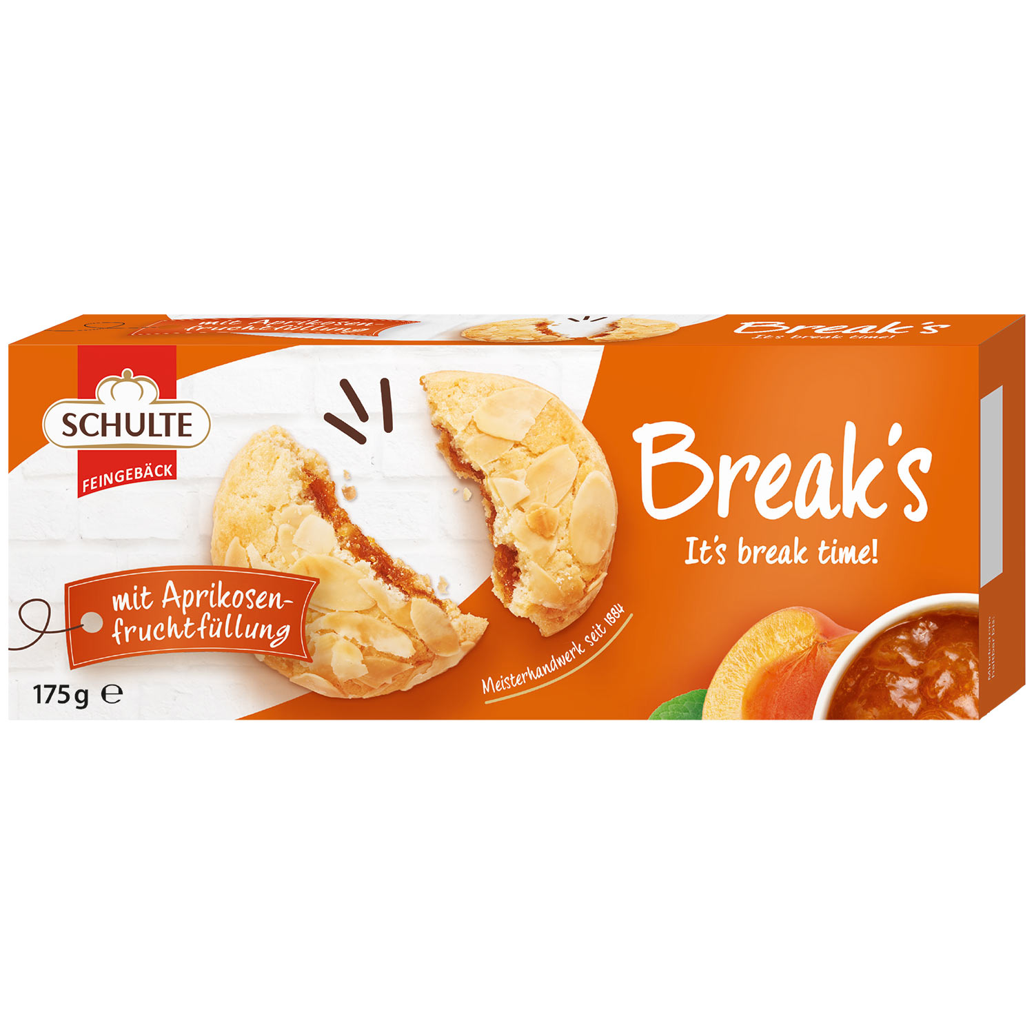 Schulte Break's mit Aprikosenfruchtfüllung 175g